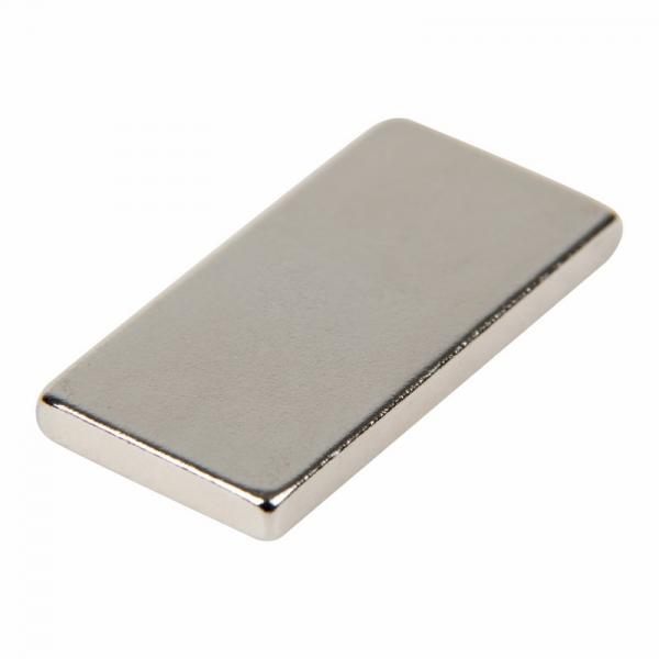 Неодимовый магнит прямоугольник 20х10х2мм  сцепление 2,4 кг (упаковка 5 шт) Rexant 72-3404