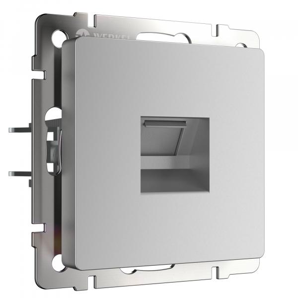 Werkel Серебряный Розетка Механизм телефонная RJ-11 WL06-RJ-11